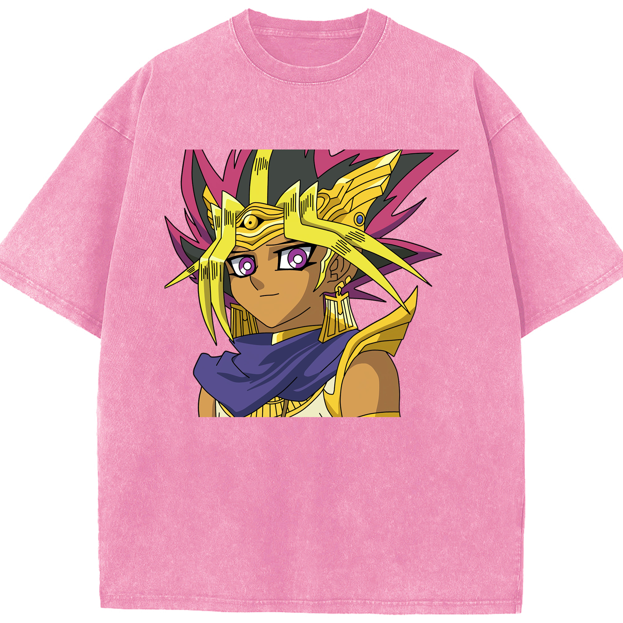 （画像用） 遊☆戯☆王 Yu-Gi-Oh! 綿100% ヴィンテージ風 半袖Tシャツ（フロントプリント）